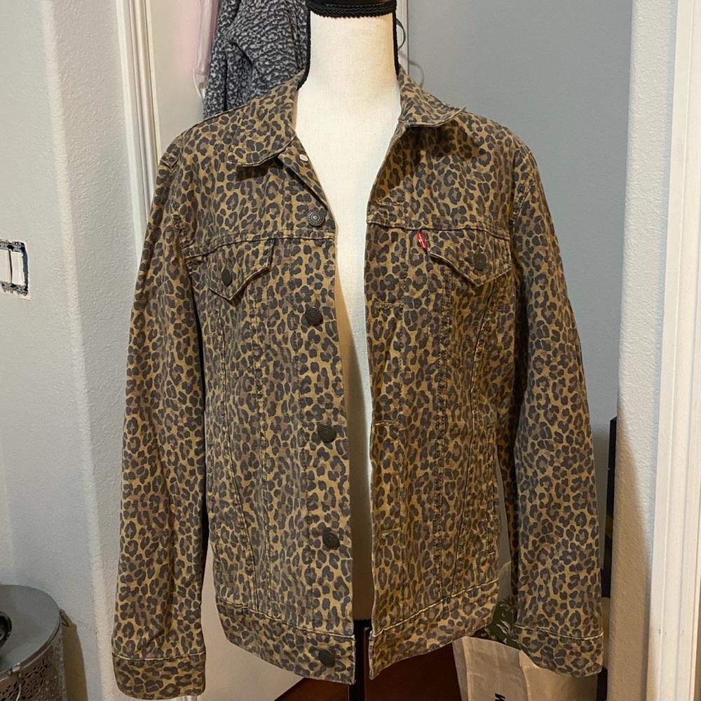 Levi’s Leopard Print Jean Jacket